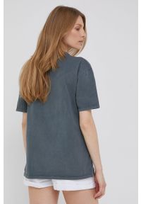 Answear Lab t-shirt bawełniany kolor szary. Kolor: szary. Materiał: bawełna. Wzór: nadruk. Styl: wakacyjny