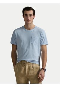 Polo Ralph Lauren T-Shirt 710964511004 Błękitny Regular Fit. Typ kołnierza: polo. Kolor: niebieski. Materiał: bawełna