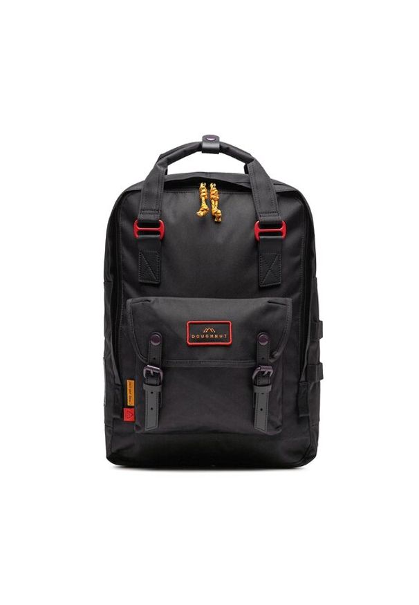 Doughnut Plecak Macaroon Larege Happy Camper D011HA-0003-F Czarny. Kolor: czarny. Materiał: materiał