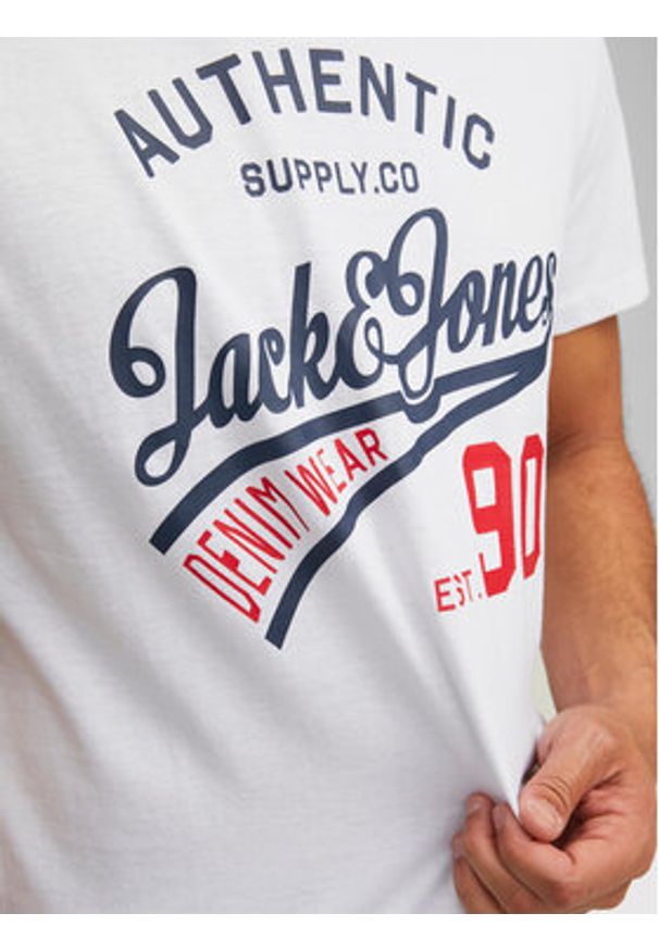 Jack & Jones - Jack&Jones Komplet 3 t-shirtów Ethan 12221269 Kolorowy Regular Fit. Materiał: bawełna. Wzór: kolorowy
