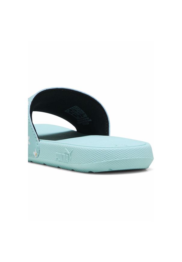 Puma - Dziecięce klapki Cool Cat 2.0 Daisies PUMA. Kolor: pomarańczowy, biały, wielokolorowy, niebieski. Wzór: nadruk
