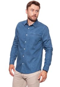 Lee - KOSZULA JEANSOWA MĘSKA LEE RIDER SHIRT L67DPGQU. Materiał: jeans