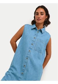 Kaffe Sukienka jeansowa Louise 10508518 Niebieski Regular Fit. Kolor: niebieski. Materiał: bawełna #2