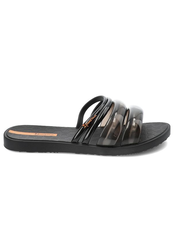 Czarne Klapki Ipanema Płaskie Obuwie Damskie. Okazja: na co dzień, na plażę, na spacer. Kolor: czarny. Sezon: lato. Styl: casual, elegancki