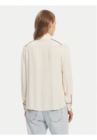 Elisabetta Franchi Koszula 8053686273550 Kolorowy Regular Fit. Kolor: biały. Materiał: wiskoza. Wzór: kolorowy