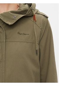 Pepe Jeans Parka Sally PL402319 Zielony Regular Fit. Kolor: zielony. Materiał: bawełna