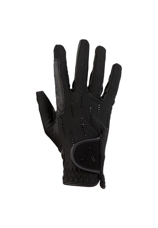 Rękawice jeździeckie techniczne damskie ANKY Luminous. Kolor: czarny. Sport: jeździectwo