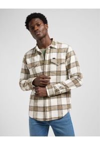 Lee - MESKA KOSZULA LEE CLEAN WESTERN SHIRT ECRU OCHRE PLAI 112371319 #1