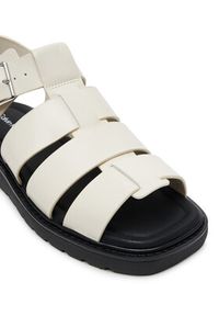 Calvin Klein Jeans Sandały Sq Molded Sdl Fisherman Mg Wn YW0YW01700 Écru. Materiał: skóra #3