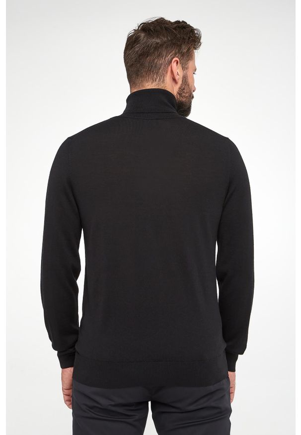Emporio Armani - Golf męski wełniany EMPORIO ARMANI. Typ kołnierza: golf. Materiał: wełna