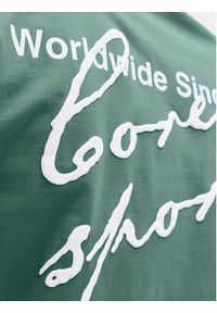 Jack & Jones T-Shirt Dust 12292982 Turkusowy Loose Leg. Kolor: turkusowy. Materiał: bawełna #6