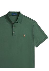 Polo Ralph Lauren Polo 710704319174 Zielony Custom Slim Fit. Typ kołnierza: polo. Kolor: zielony. Materiał: bawełna #4