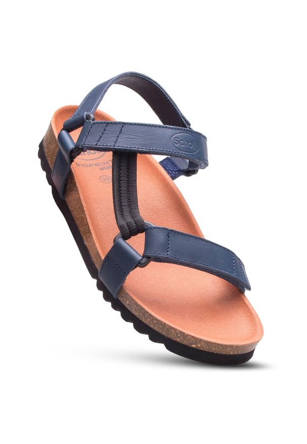 Scholl - Sandały damskie SCHOLL HEAVEN AD na rzepy. Zapięcie: rzepy. Kolor: niebieski