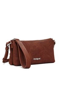 Desigual Torebka 25SAYP02 Brązowy. Kolor: brązowy. Materiał: skórzane