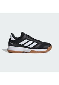 Adidas - Buty Ligra 8 Kids IN. Kolor: biały, wielokolorowy, czarny. Materiał: materiał