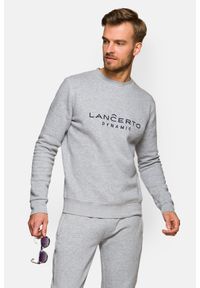 Lancerto - Bluza Szara z Bawełną Quentin. Kolor: szary. Materiał: poliester, bawełna #1