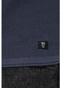 Tom Tailor Sweter bawełniany męski kolor granatowy. Kolor: niebieski. Materiał: bawełna. Długość rękawa: długi rękaw. Długość: długie #5