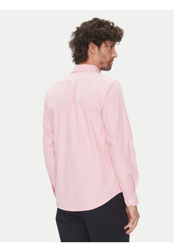 La Martina Koszula Anselmo MACG01 OX092 Różowy Regular Fit. Kolor: różowy. Materiał: bawełna