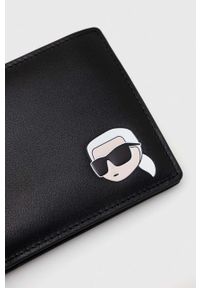 Karl Lagerfeld portfel skórzany męski kolor czarny. Kolor: czarny. Materiał: skóra #4