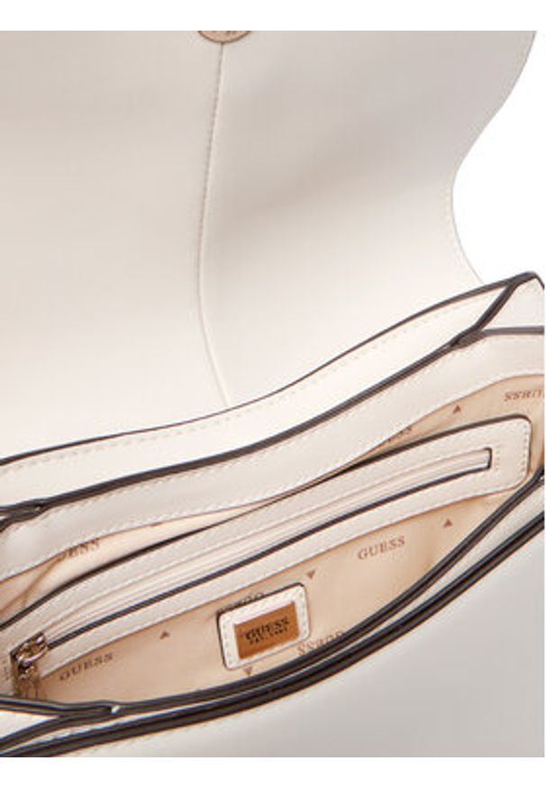 Guess Torebka Carrie HWVG98 96200 Écru. Kolor: kremowy. Materiał: skórzane