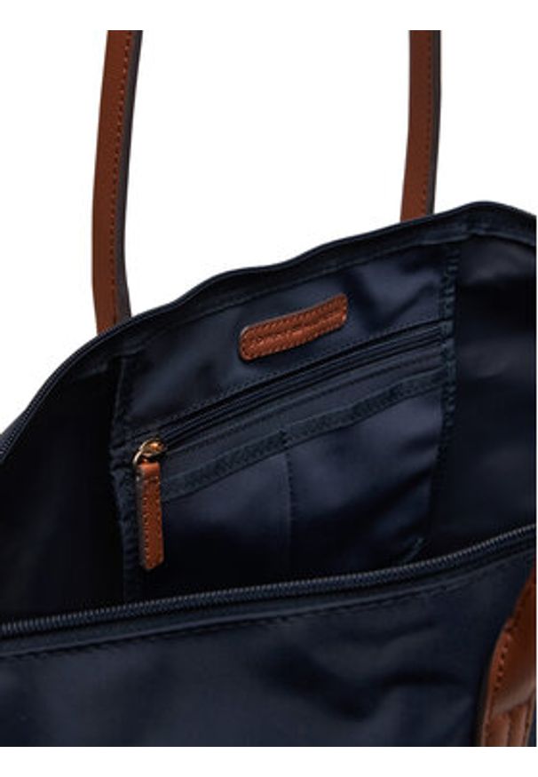 TOMMY HILFIGER - Tommy Hilfiger Torebka Popette Maxi Tote AW0AW17996 Granatowy. Kolor: niebieski. Materiał: skórzane