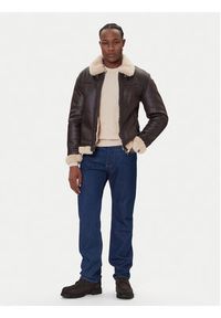 Guess Kożuch M5BL28 W2310 Brązowy Regular Fit. Kolor: brązowy. Materiał: syntetyk #2