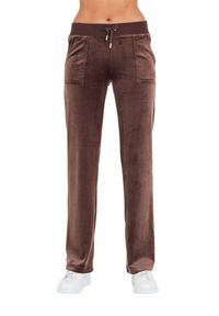 Juicy Couture - JUICY COUTURE Brązowe damskie spodnie Del Ray Pocket Pant, Rozmiar L. Kolor: brązowy #6