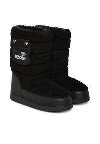 Love Moschino - LOVE MOSCHINO Śniegowce JA24452G0NISM00A Czarny. Kolor: czarny. Materiał: materiał #4