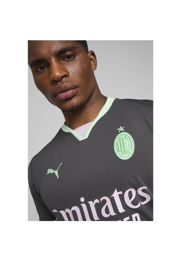 T-Shirt Puma AC Milan Replika Trzeciej Koszulki Dla Dorosłych. Kolor: zielony, wielokolorowy, szary