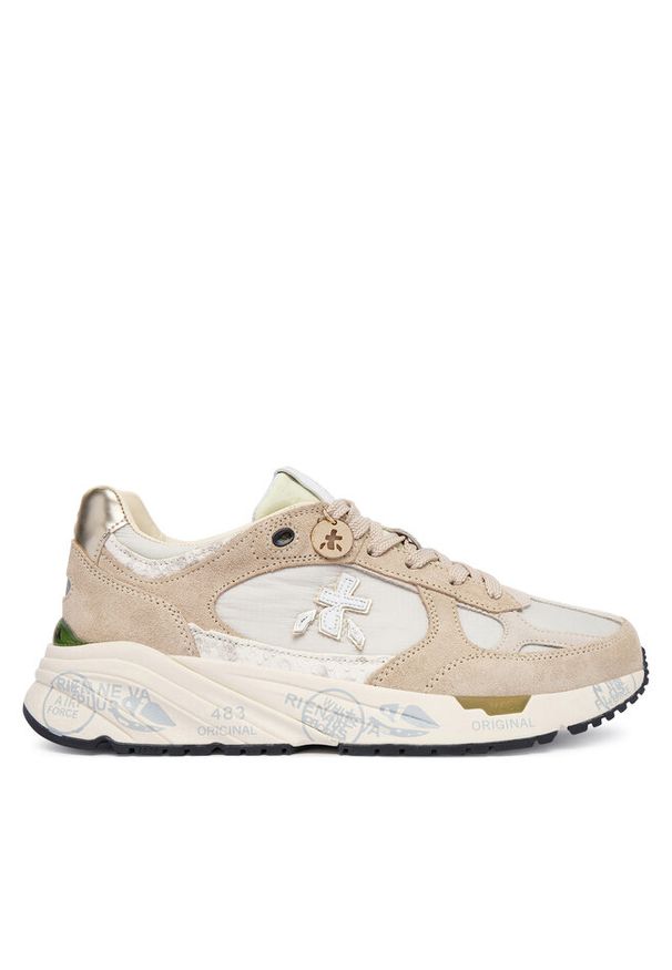 Sneakersy Premiata. Kolor: beżowy