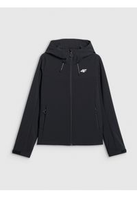 4f - 4F Kurtka softshell wiatroodporna membrana 8000 damska - czarna M. Kolor: czarny. Materiał: softshell