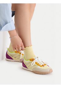 Roxy Sneakersy V12-920 Żółty. Kolor: żółty. Materiał: materiał #1