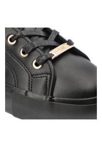 Big-Star - Czarne Sneakersy Big Star Sportowe Obuwie Damskie. Okazja: na co dzień. Kolor: czarny. Materiał: skóra ekologiczna #9