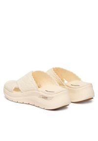 skechers - Skechers Klapki Arch Fit 2.0 164079/OFWT Beżowy. Kolor: beżowy. Materiał: materiał #3