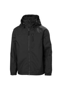 Dziecięca kurtka wodoodporna Helly Hansen Crew. Kolor: czarny. Styl: młodzieżowy. Sport: żeglarstwo #1