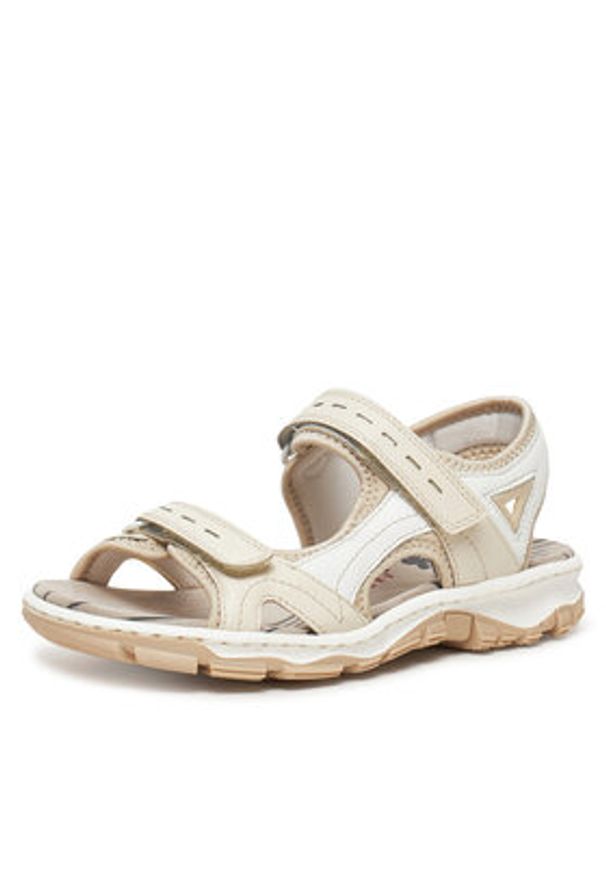 Rieker Sandały CEO-68866-62 Beżowy. Kolor: beżowy. Materiał: materiał