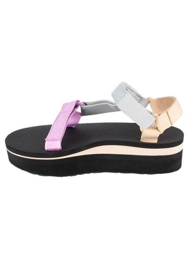 Buty do chodzenia damskie Teva Flatform Universal. Kolor: wielokolorowy, różowy, beżowy. Materiał: guma, materiał, tkanina, syntetyk. Sport: turystyka piesza