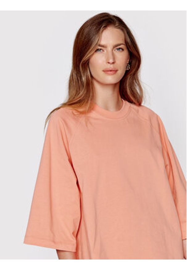 Samsoe & Samsoe - Samsøe Samsøe Bluzka Brianna F22200009 Różowy Loose Fit. Kolor: różowy. Materiał: bawełna