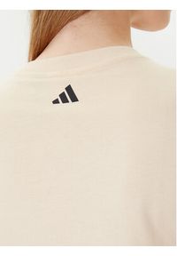 Adidas - adidas T-Shirt FARM Graphic JL8614 Beżowy Regular Fit. Kolor: beżowy. Materiał: bawełna #4