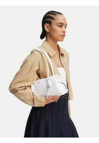 Calvin Klein Torebka Quilted Nylon Medium Shoulder Ba LV04F3743G Biały. Kolor: biały. Materiał: skórzane #1