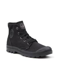 Buty do chodzenia damskie Palladium Pampa HI. Wysokość cholewki: za kostkę. Zapięcie: sznurówki. Kolor: czarny. Materiał: guma, materiał, syntetyk. Szerokość cholewki: normalna. Sport: turystyka piesza