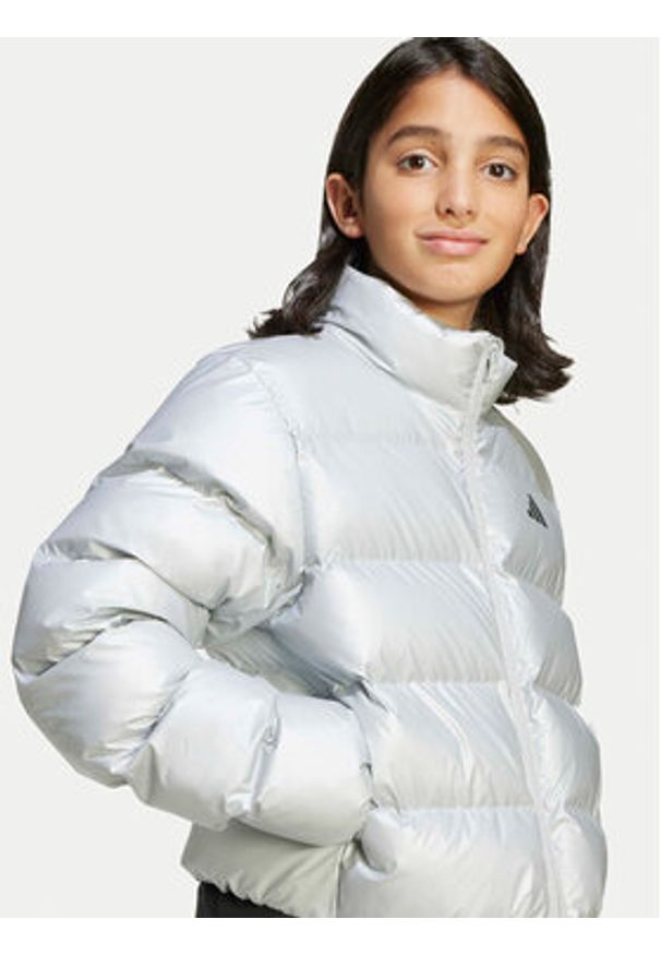 Adidas - adidas Kurtka zimowa Glam JM1670 Szary Regular Fit. Kolor: szary. Materiał: syntetyk. Sezon: zima