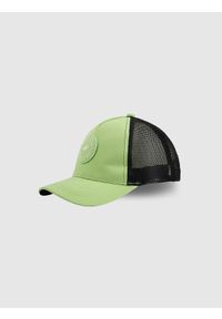 4f - 4F Czapka trucker z daszkiem dziecięca - zielona MT. Kolor: zielony. Materiał: materiał, bawełna. Sezon: lato #1