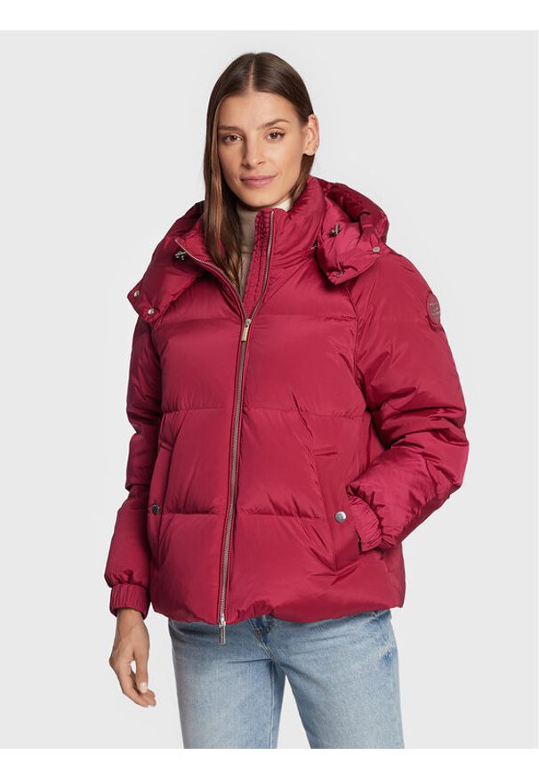 Woolrich Kurtka puchowa Alsea CFWWOU0699FRUT1148 Bordowy Regular Fit. Kolor: czerwony. Materiał: puch, syntetyk