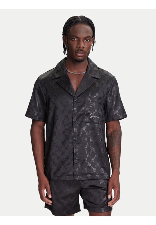 Karl Kani Koszula Signature All Over Print Resort PD00005369 Czarny Regular Fit. Kolor: czarny. Materiał: syntetyk. Wzór: nadruk