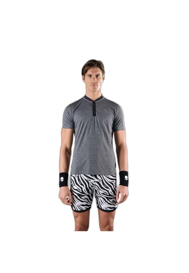 HYDROGEN - Polo Hydrogen Tech Serafino. Typ kołnierza: polo. Kolor: szary. Sport: tenis