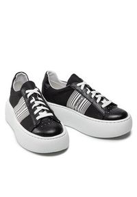 Solo Femme Sneakersy 69402-01-M99/M97-03-00 Czarny. Kolor: czarny. Materiał: materiał