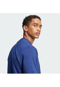 Adidas - adidas T-Shirt Essentials Linear JE8999 Granatowy Regular Fit. Kolor: niebieski. Materiał: bawełna #3