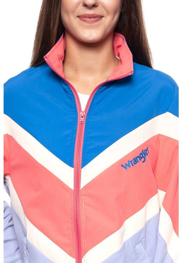 Wrangler - KURTKA WRANGLER RETRO SPORT SHELL TURKISH SEA W4138WD86 112128771. Typ kołnierza: kołnierzyk stójkowy. Styl: sportowy, retro