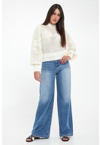 Twinset Milano - Sweter damski ażurowy TWINSET. Wzór: ażurowy #3